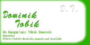 dominik tobik business card